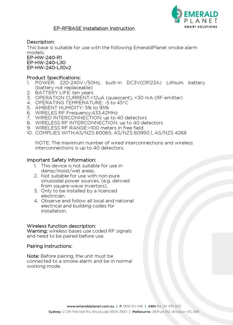 Emerald Planet EP-RFBASE User manual