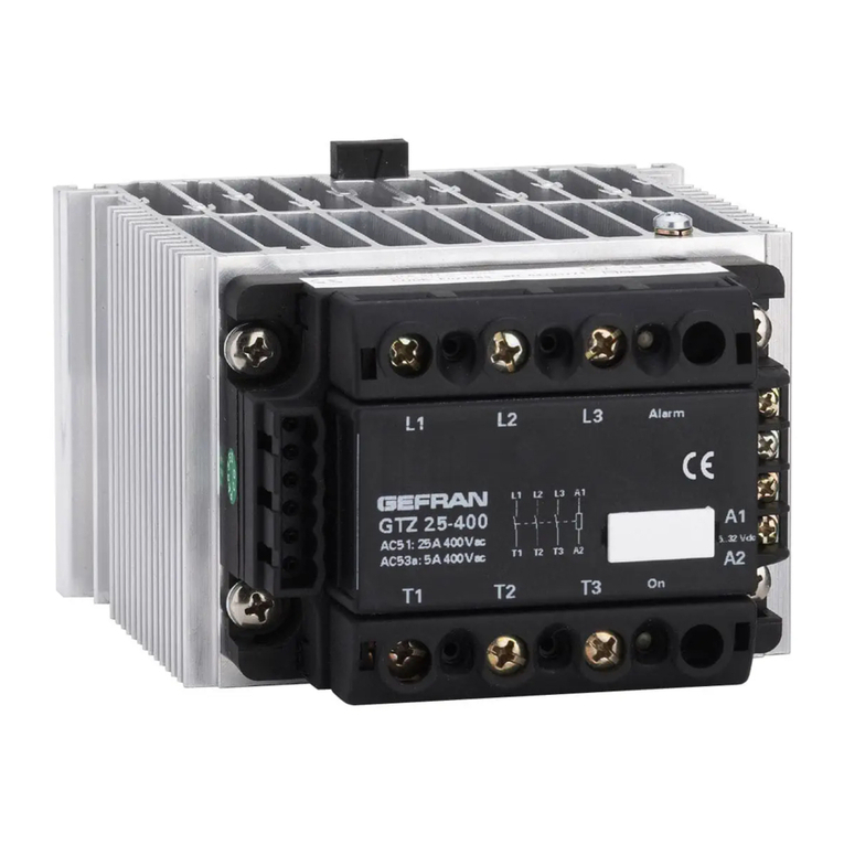 gefran GTZ 25 Series Instruction manual