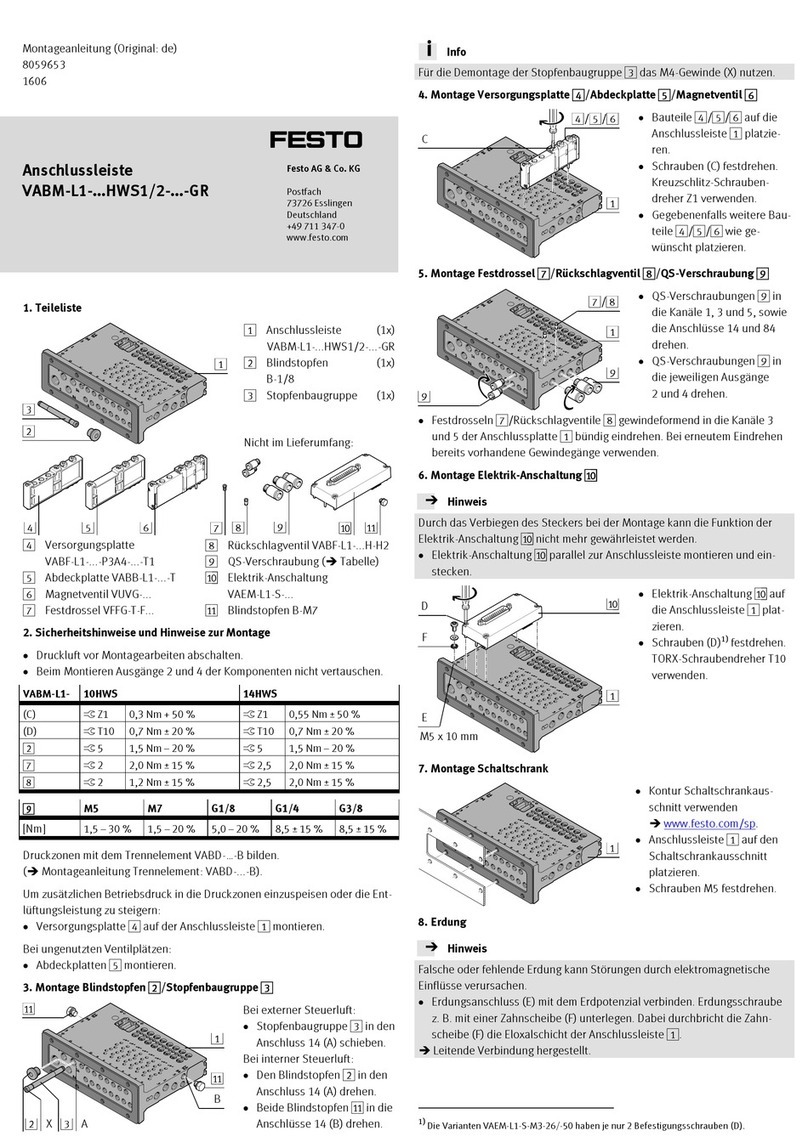 Festo VABM-L1 Series Assembly instructions