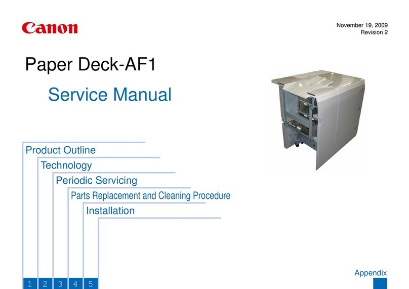 Canon Paper Deck-AF1 Service manual