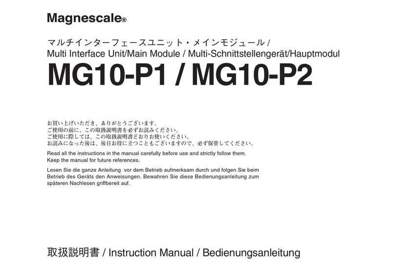 Magnescale MG10-P1 instruction manual