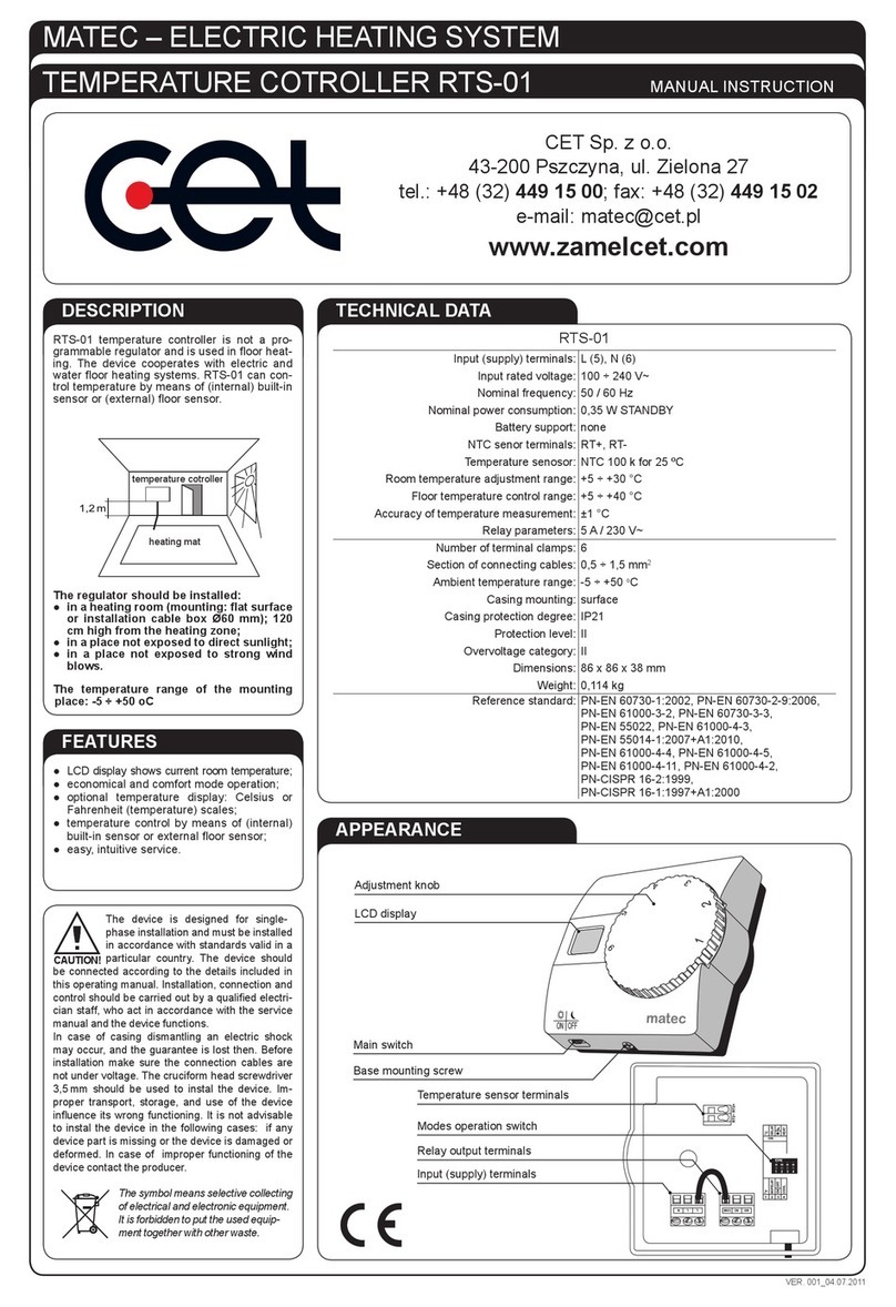 CET RTS-01 instruction manual