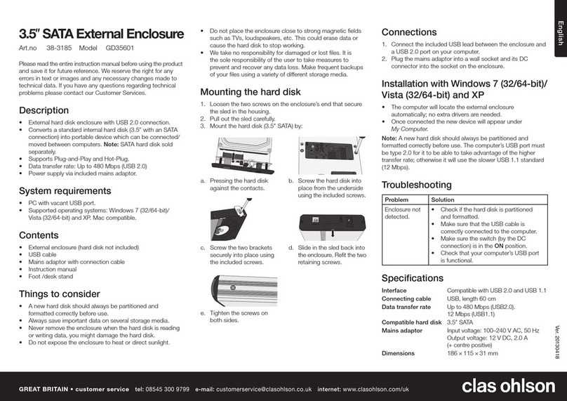 Clas Ohlson GD35601 instruction manual