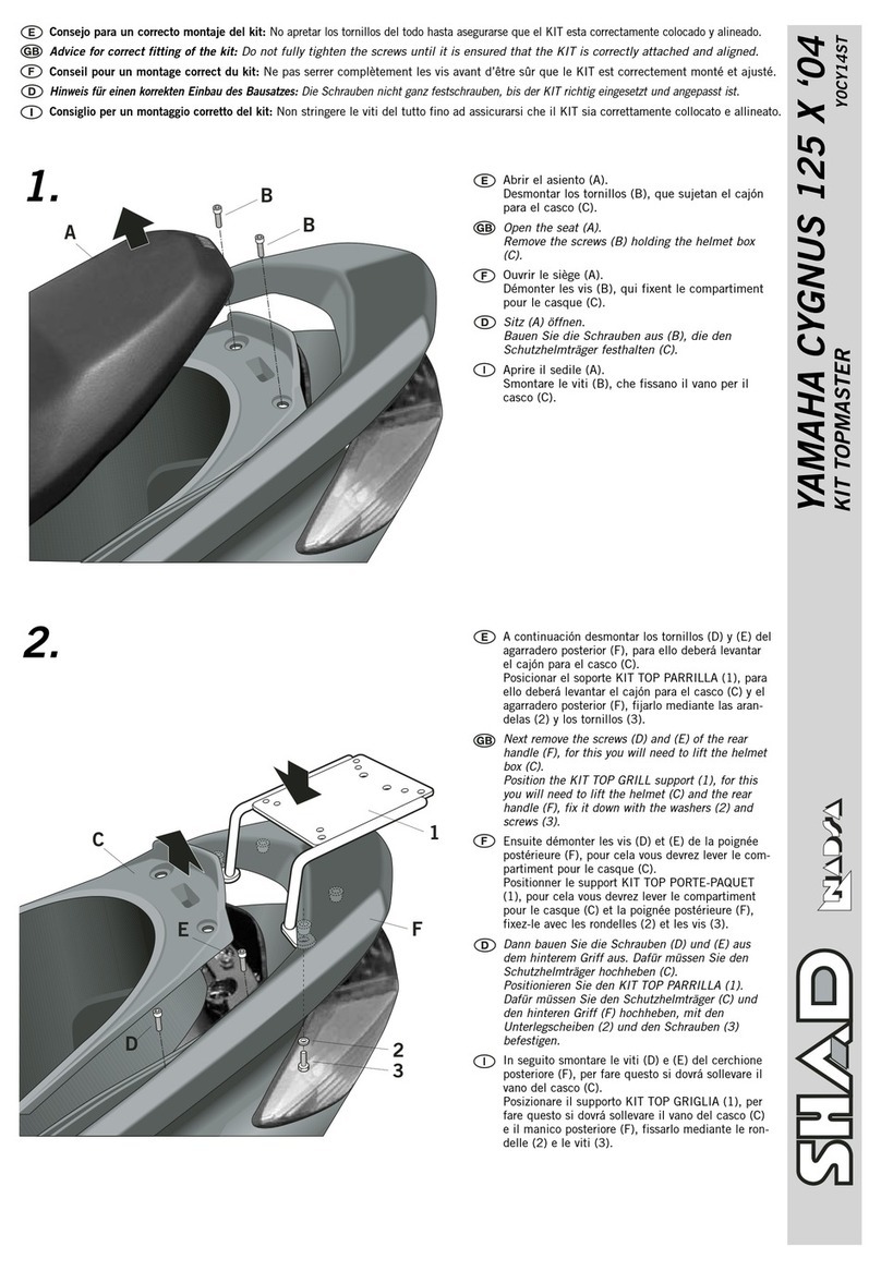 Shad Y0CY14ST Advice for correct fitting
