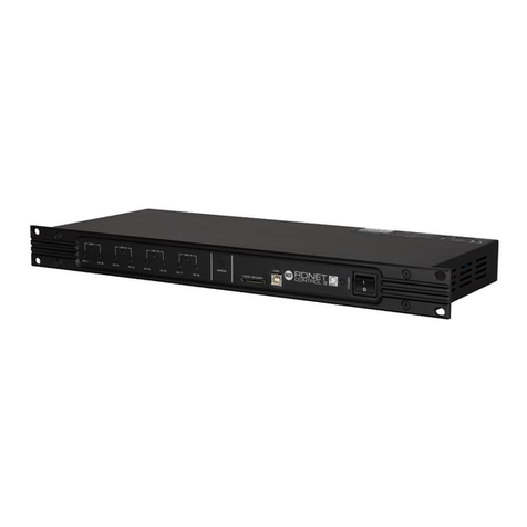 RCF RDNET CONTROL 8 User manual