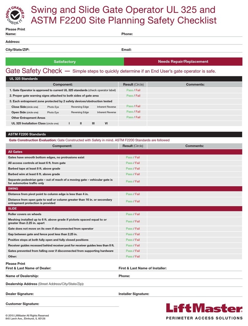 Chamberlain UL 325 User manual