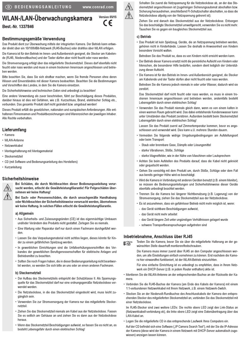 Conrad 1337846 operating instructions