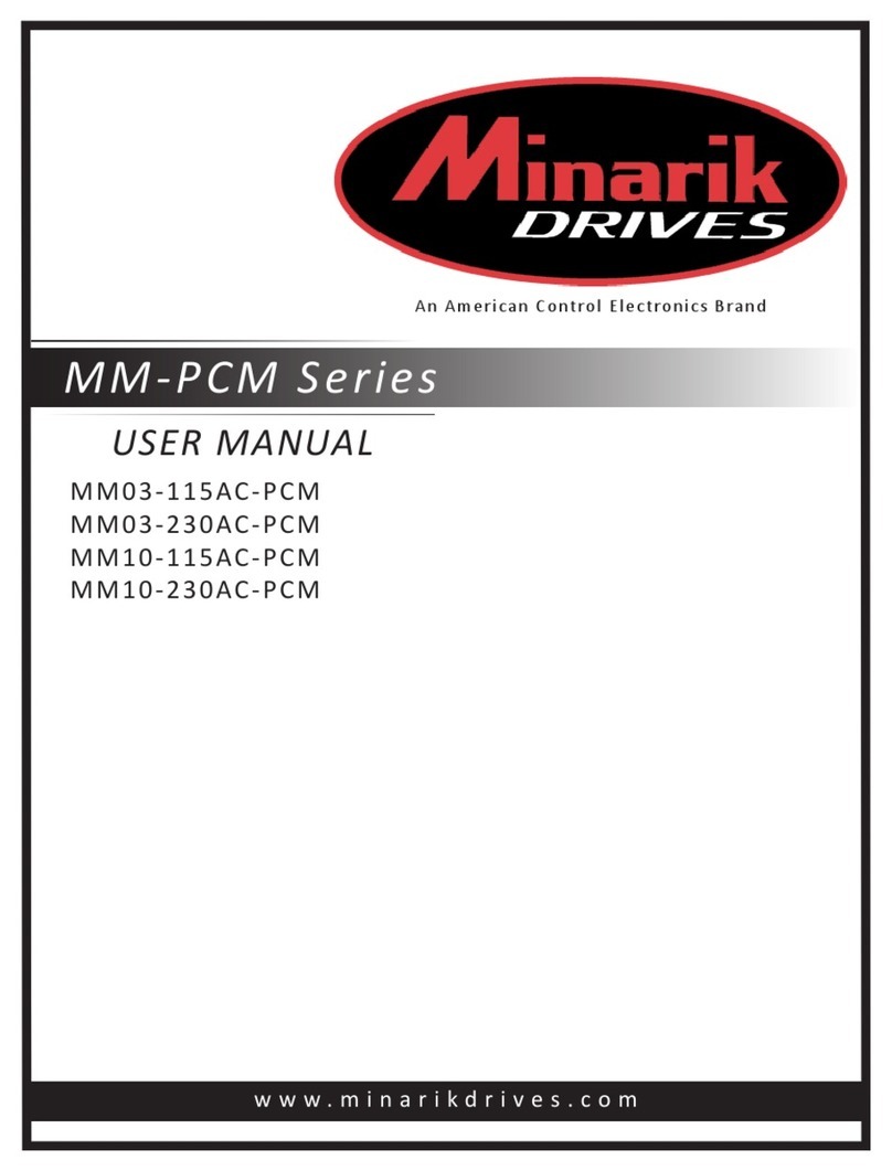 Minarik MM-PCM Series User manual