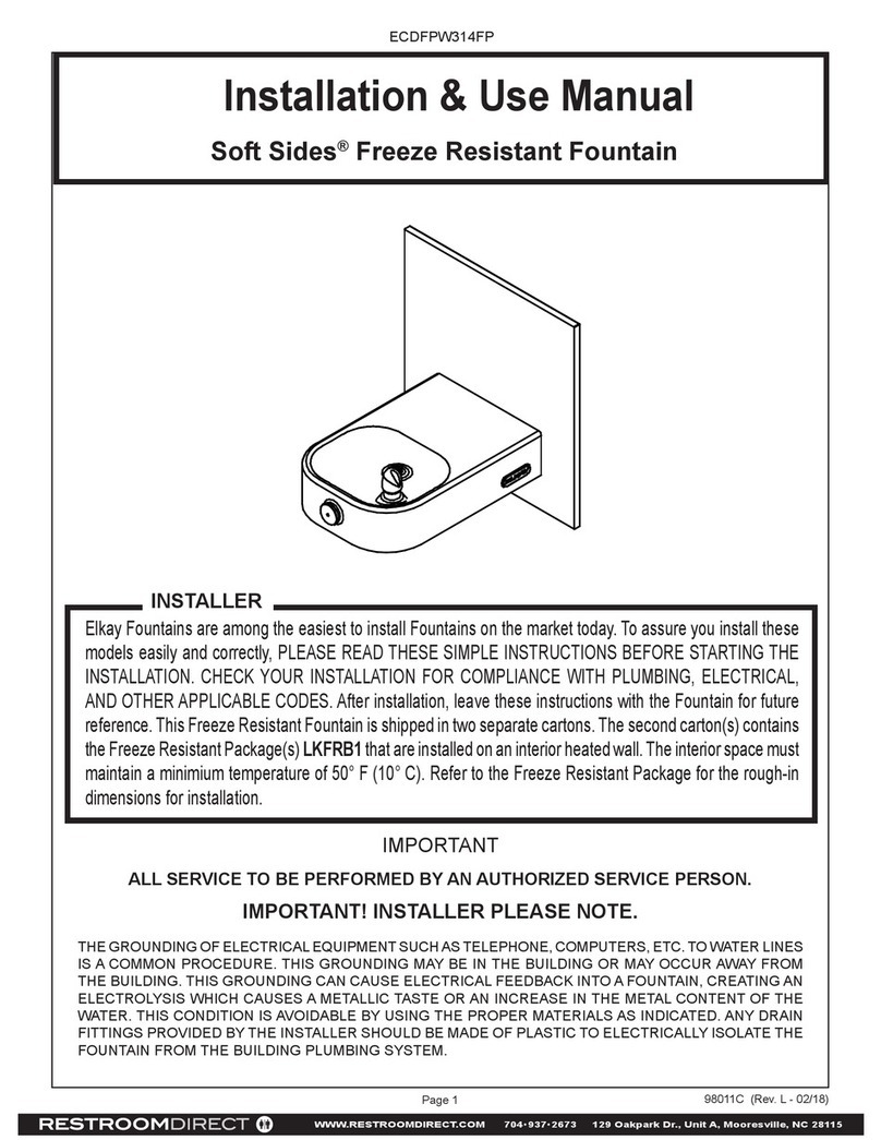 Elkay Soft Sides ECDFPW314FP Instructions for use