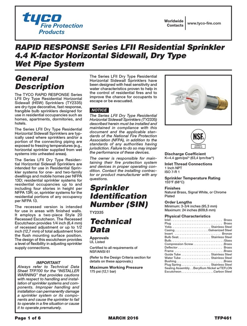 Tyco Rapidresponse LFII Series Operating and maintenance instructions
