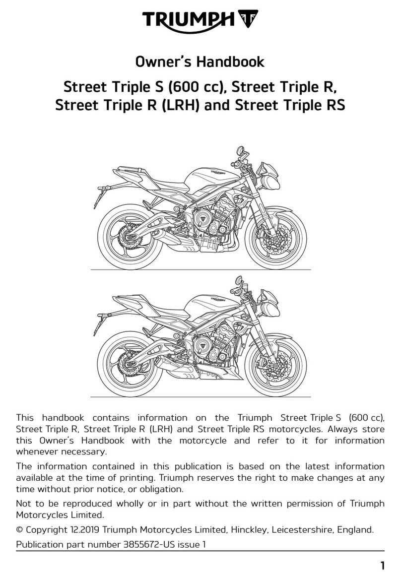 Triumph Street Triple S Owner's handbook