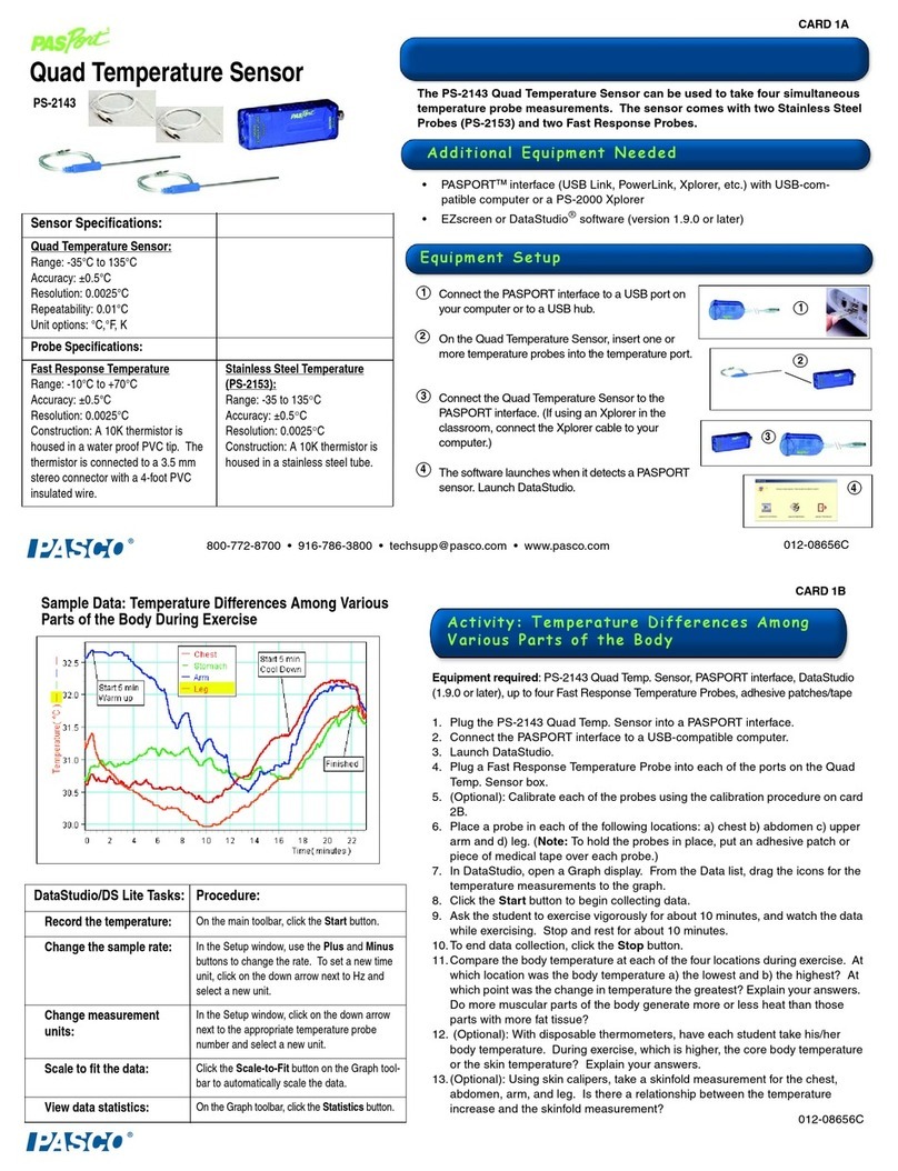 PASCO PASport PS-2143 manual