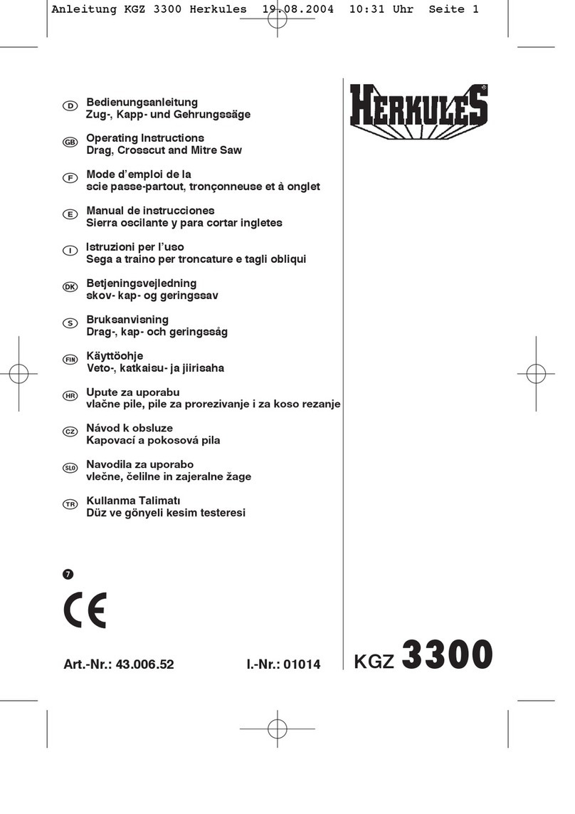 HERKULES KGZ 3300 operating instructions