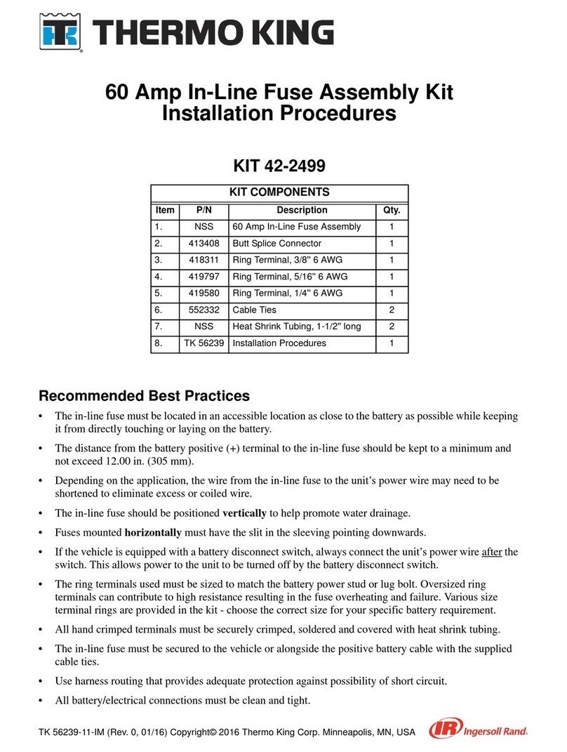 Thermo King 42-2499 Reference guide