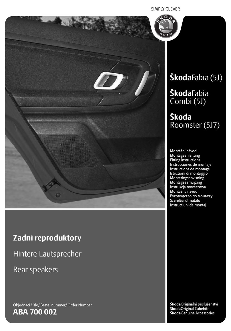 Skoda ABA 700 002 Fitting instructions