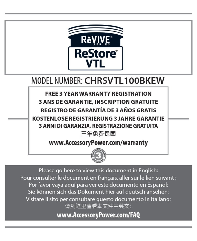 Accessory Power ReVIVE series manual