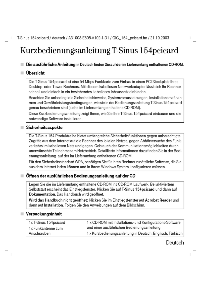T-Sinus 154 quick start guide
