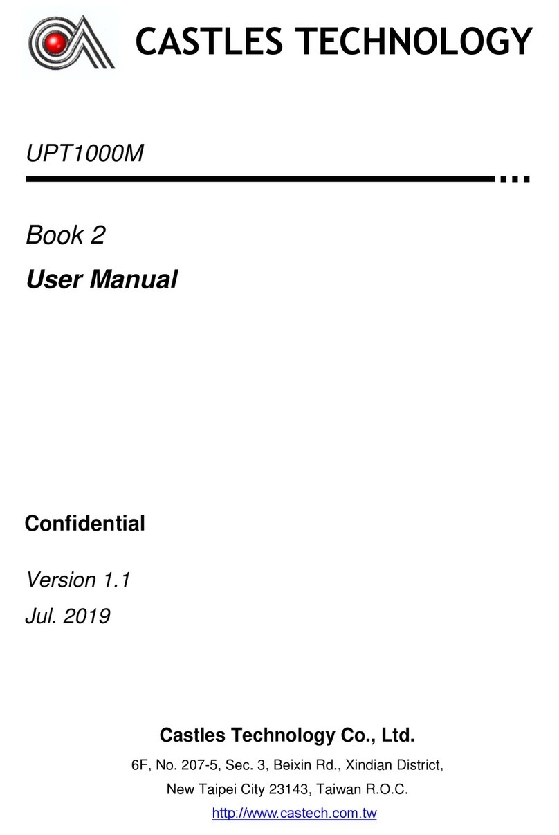 Castles Technology UPT1000M user manual
