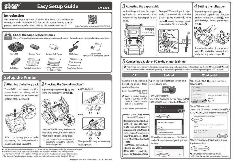 Star Micronics SM-L300 Quick start guide