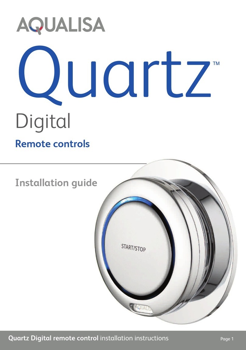 Aqualisa Quartz Digital QZD.B3.DS.14 installation guide