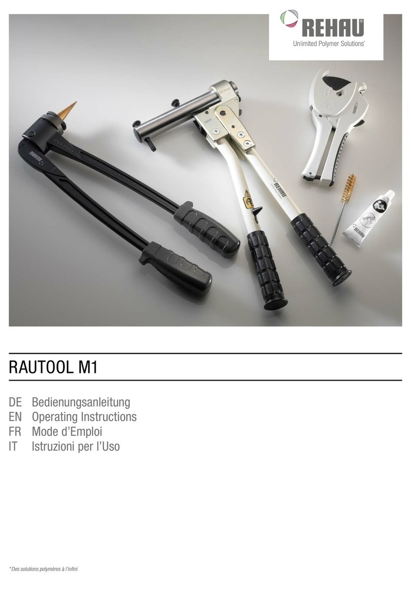 Rehau Rautool M1 User manual