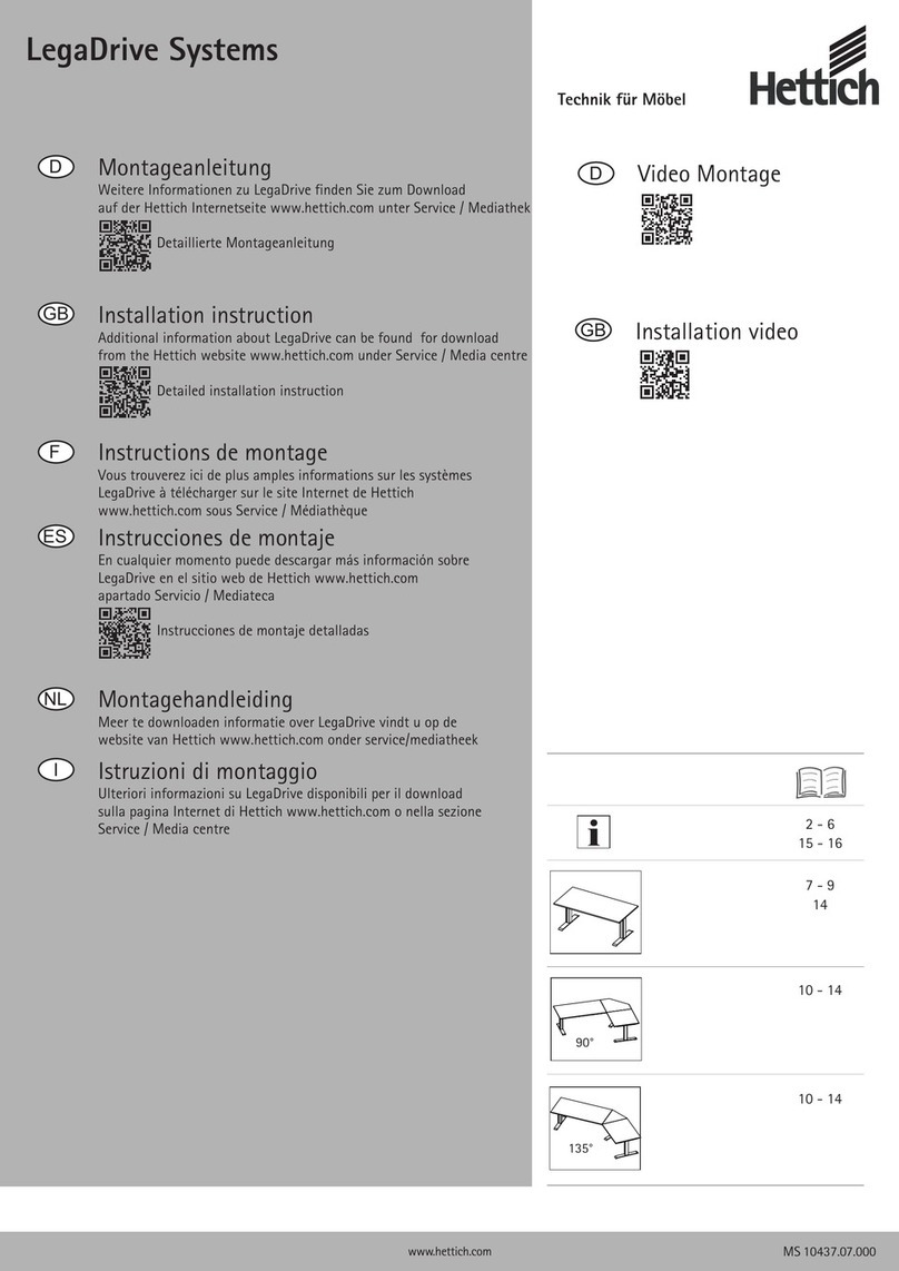 Hettich LegaDrive User manual