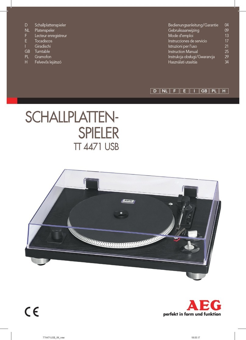 AEG TT 4471 USB User manual