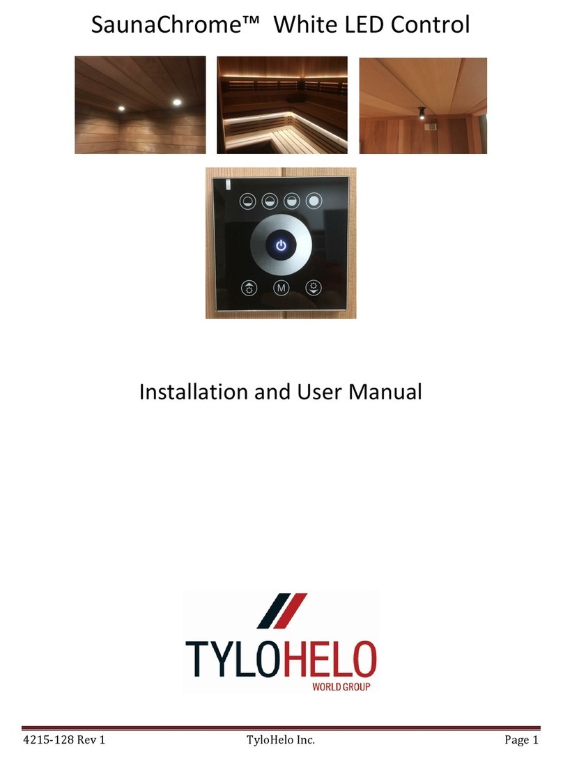 TyloHelo SaunaChrome Installation and user manual