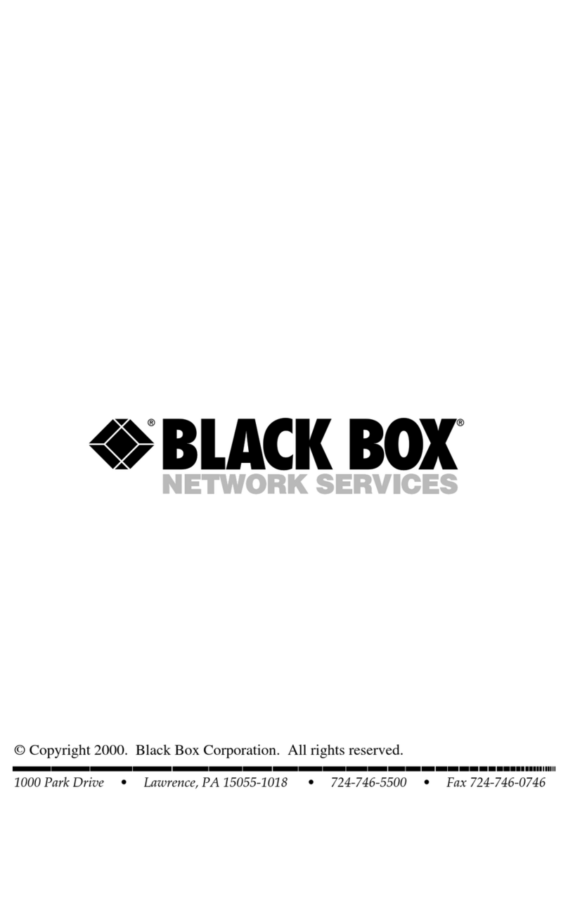 Black Box SCAN-LAN Vt TS Series manual