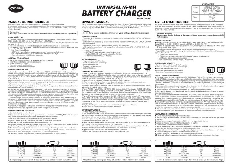 Cegasa V-2299B owner's manual