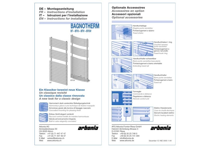 Arbonia BAGNOTHERM BT Guide