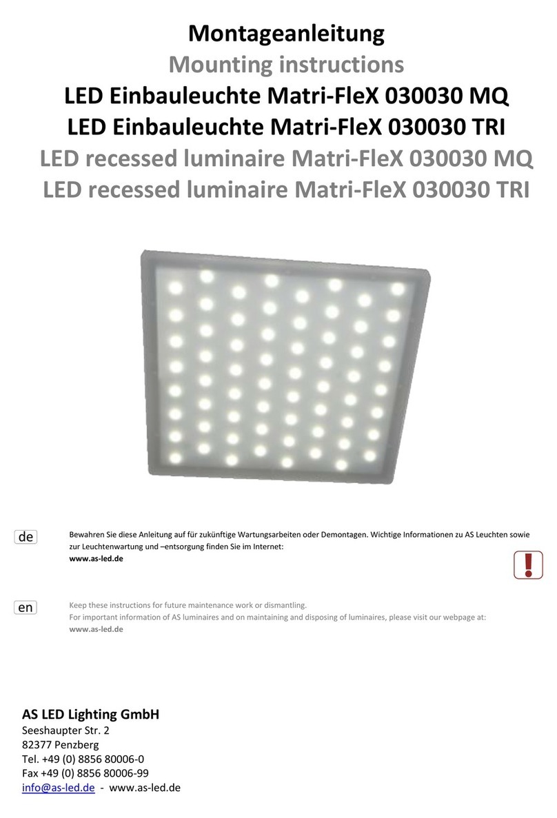 AS LED Lighting Matri-FleX 030030 MQ User manual