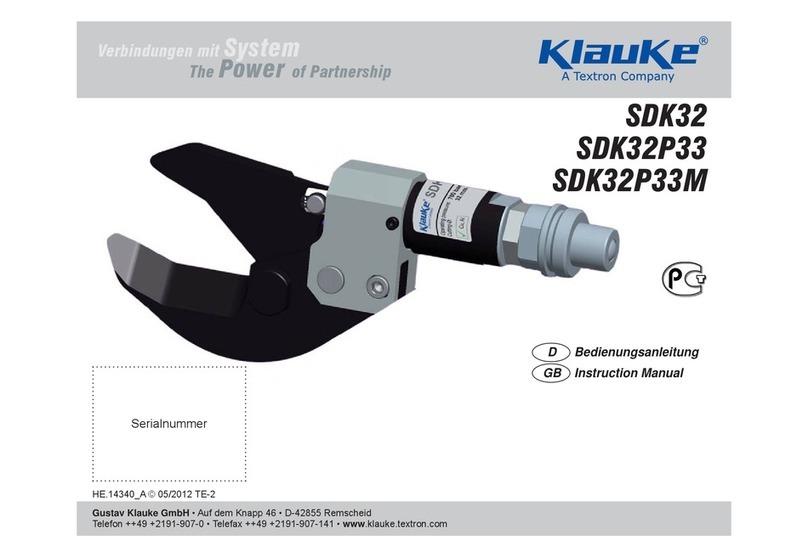 Textron Klauke SDK32 User manual
