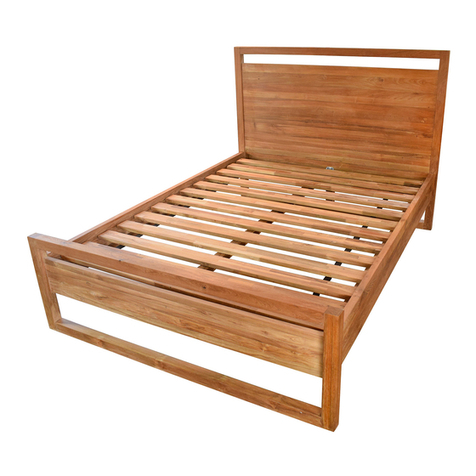 Crate&Barrel LINEA BED WITH SLATS User manual