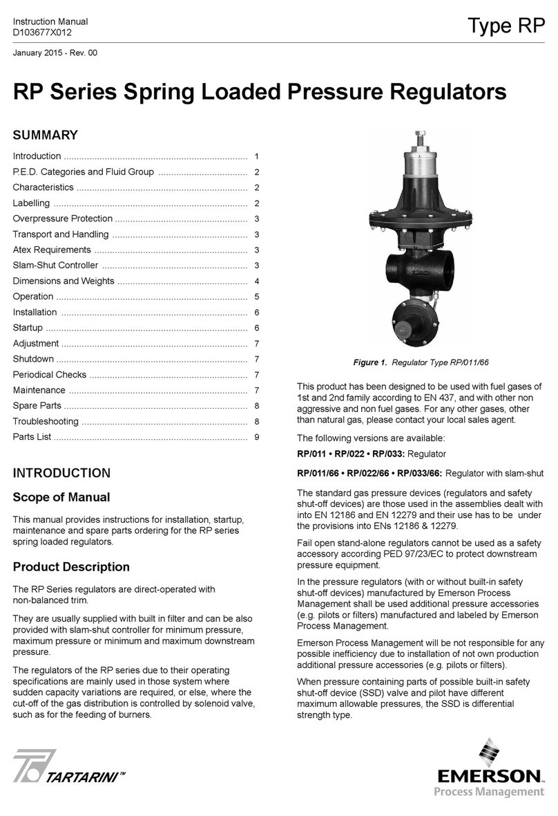 Emerson TARTARINI RP Series instruction manual