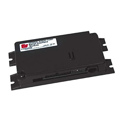 Federal Signal Corporation Serial Interface Module Installation and programming instructions
