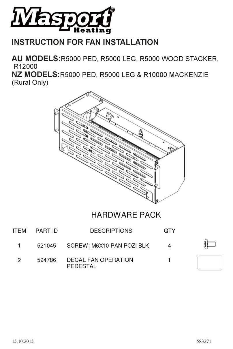 Masport R5000 PED User manual