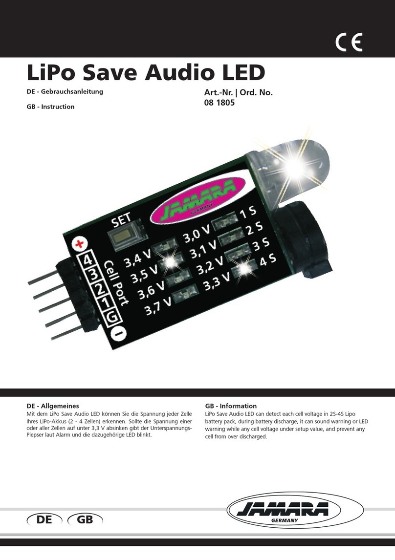 Jamara LiPo Save Audio LED Instruction