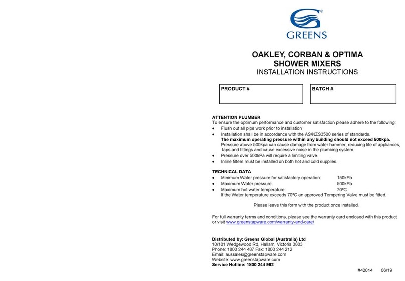 GREENS OAKLEY User manual