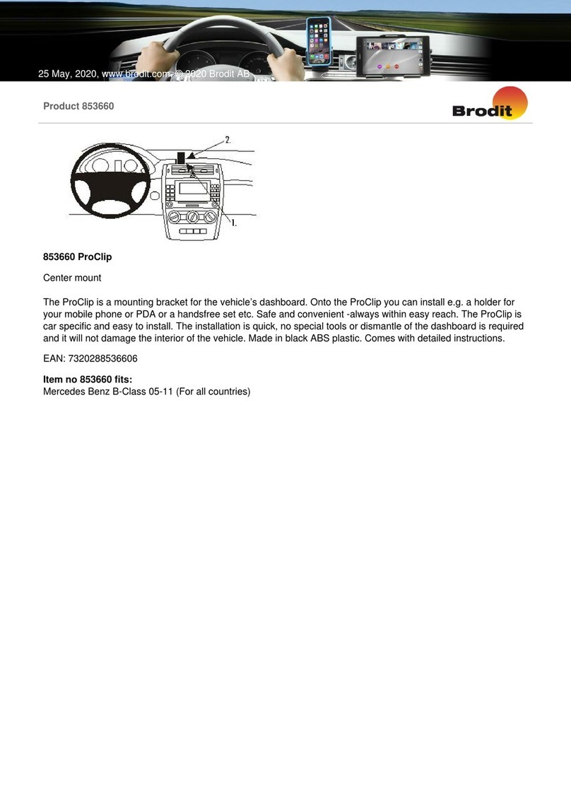 Brodit ProClip 853660 User manual
