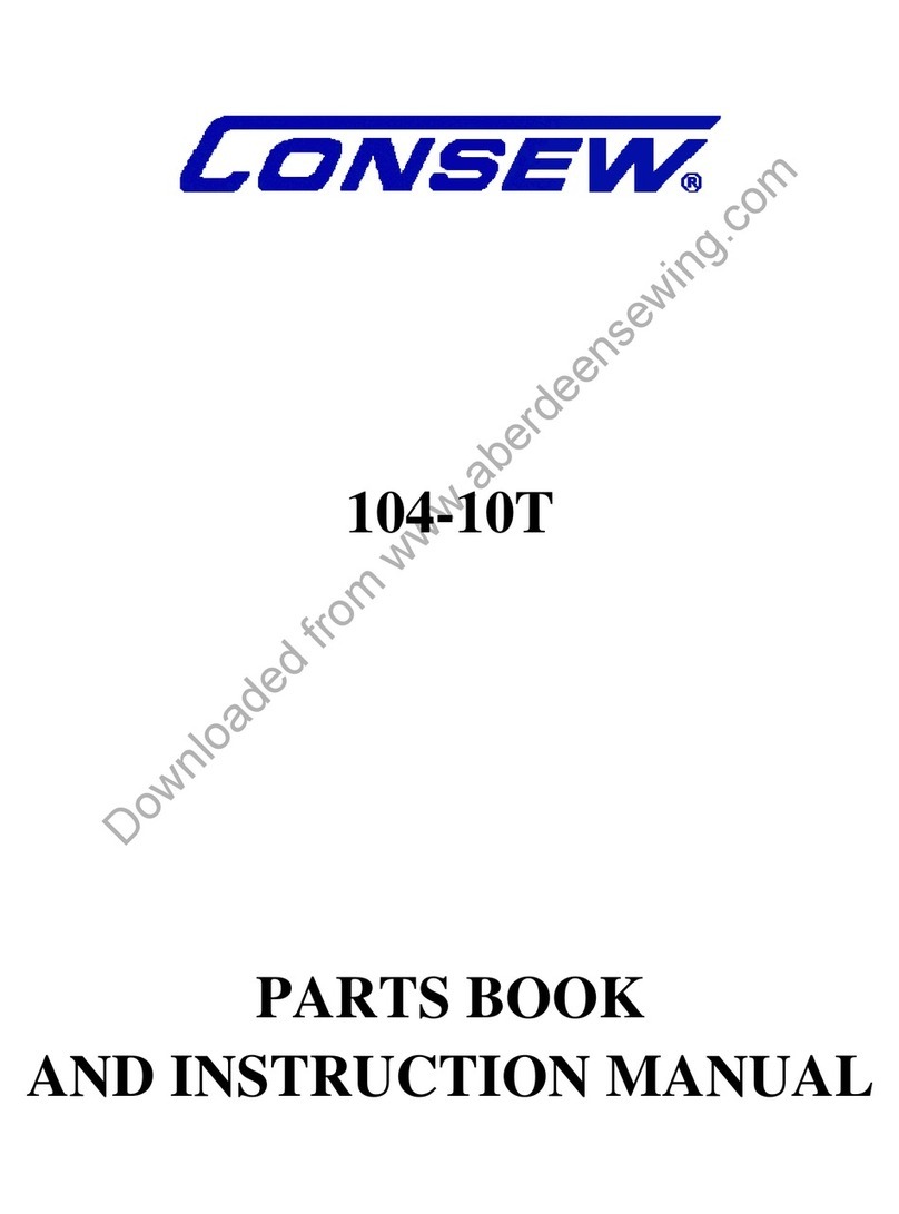 Consew 104-10T Parts book and instruction manual