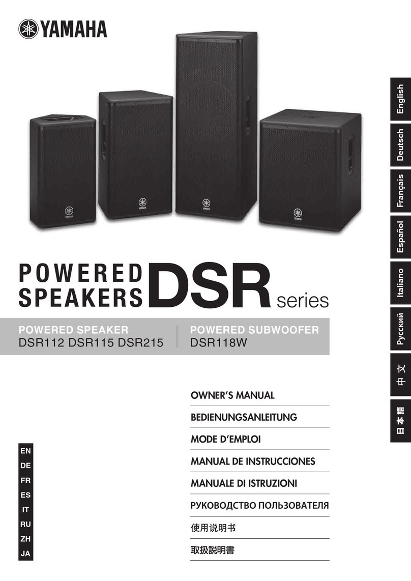 Yamaha DSR SERIES User manual