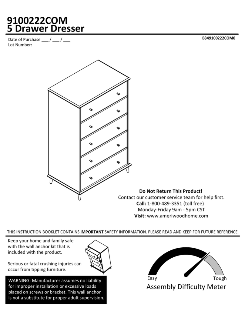 Ameriwood HOME 9100222COM manual