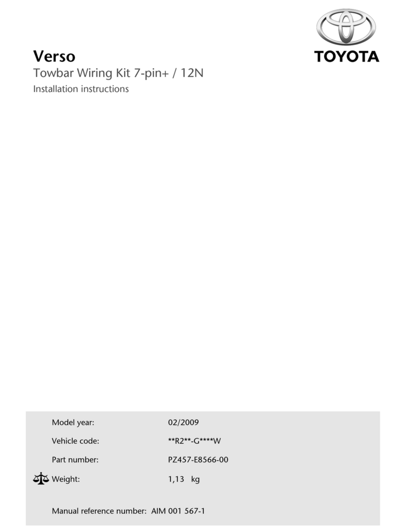 Toyota PZ457-E8566-00 installation instructions