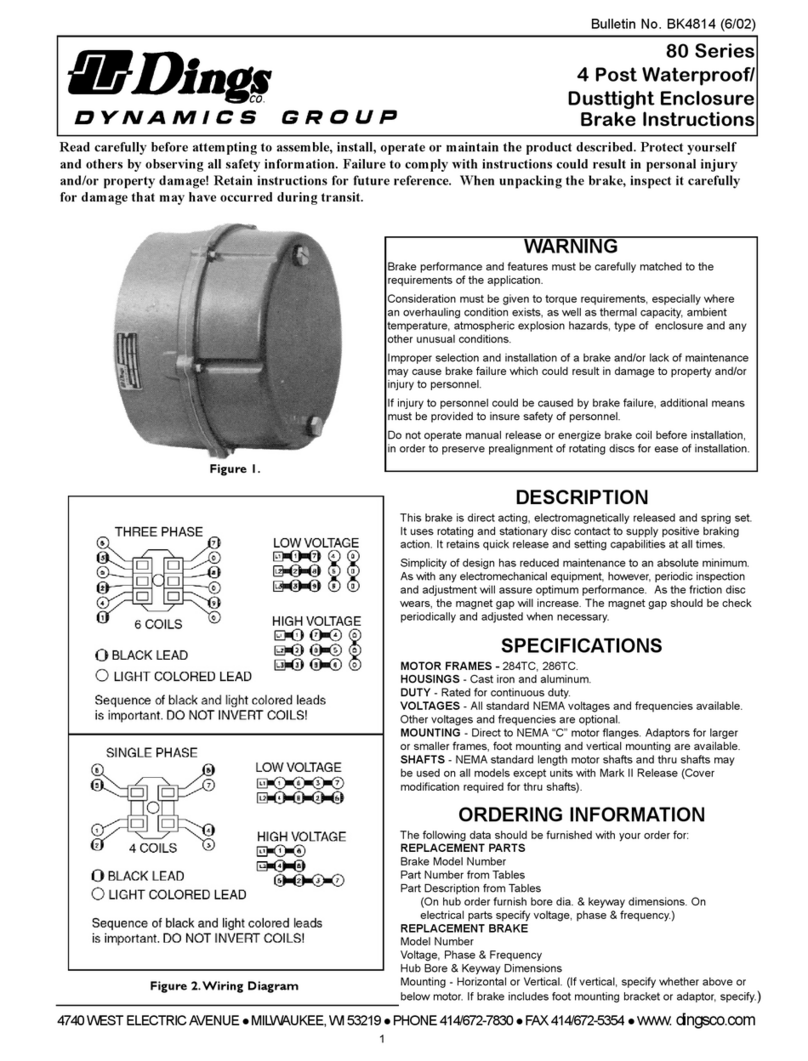 Dings 80 Series instructions