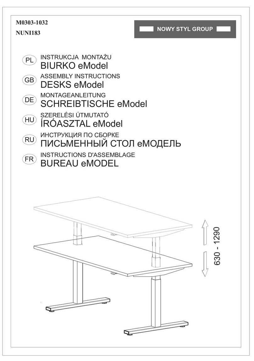 Nowy Styl eModel Desk Assembly instructions