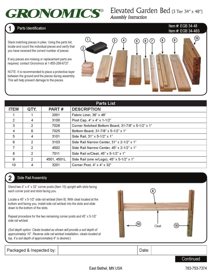 Gronomics EGB 34-48 Assembly instruction