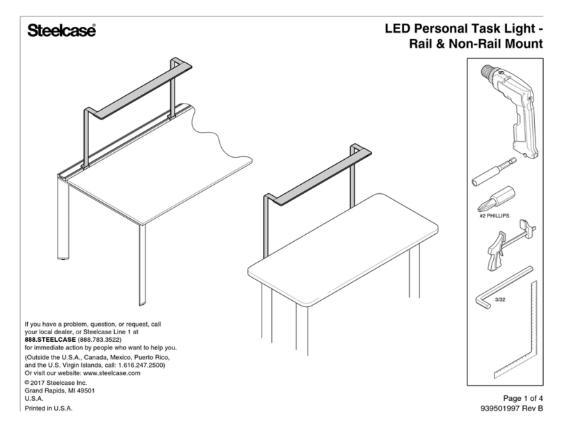 Steelcase LED Personal Task Light Series manual