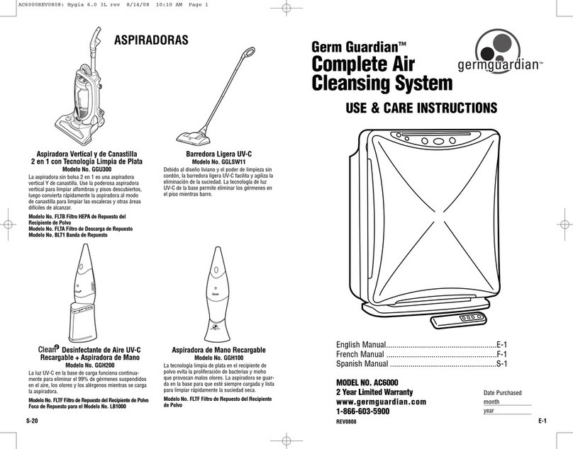 Guardian AC6000 Quick reference guide