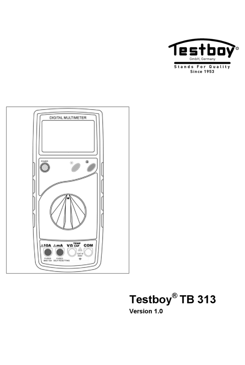 Testboy TB 313 User manual